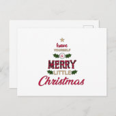 クリスマスサンタクロースカッコいいギークおもしろいギフトアイディア ポストカード (正面/裏面)