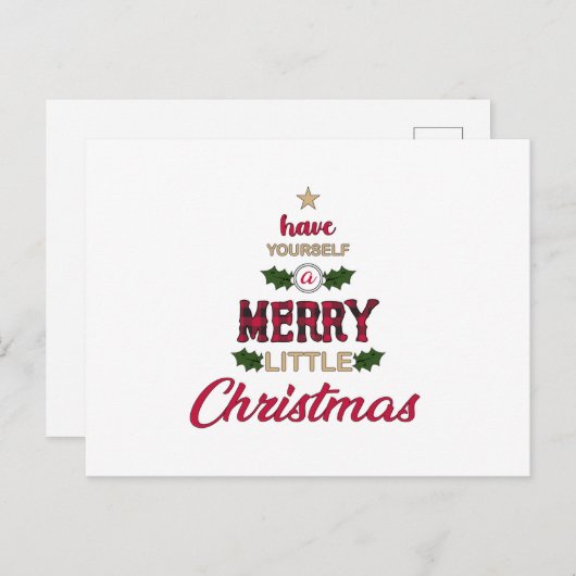 クリスマスサンタクロースカッコいいギークおもしろいギフトアイディア ポストカード (正面/裏面)