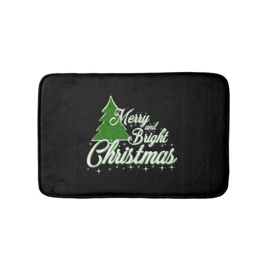 クリスマスサンタクロースギフトアイディア冬 バスマット (正面)