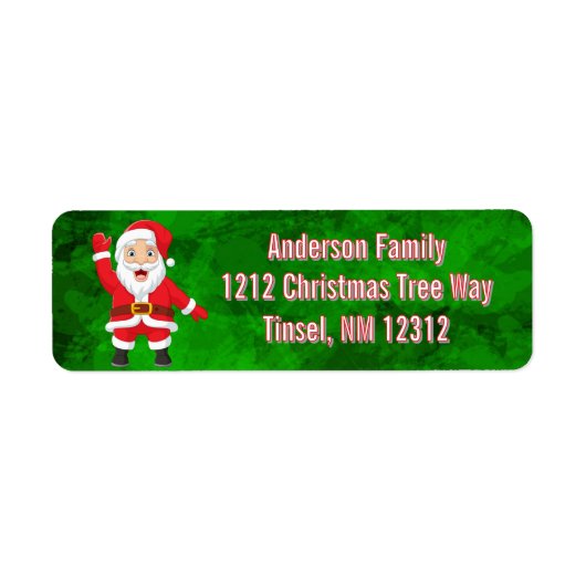 クリスマスサンタクロースグリーン ラベル (正面)