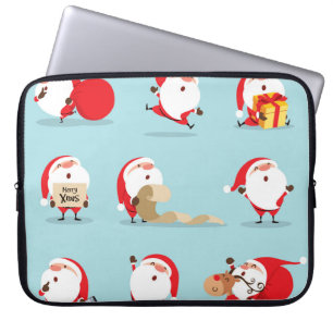 クリスマスサンタクロースコレクション。 ラップトップスリーブ