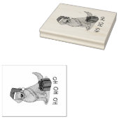 クリスマスサンタクロースゴールデンレトリエバードッグカワイイ ラバースタンプ (押印)