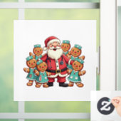 クリスマスサンタクロースジンジャーブレッドナース ウィンドウサイン (ホーム)