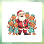 クリスマスサンタクロースジンジャーブレッドナース ウィンドウサイン (シート3)