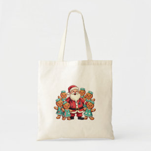 クリスマスサンタクロースジンジャーブレッドナース トートバッグ