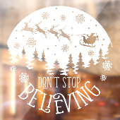 クリスマスサンタクロースストップは白信じくない ウィンドウサイン (シート2)