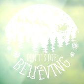 クリスマスサンタクロースストップは白信じくない ウィンドウサイン (シート3)