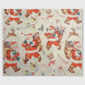 クリスマスサンタクローストイズトリティトインデアプレゼント ラッピングペーパー (フラット)