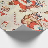 クリスマスサンタクローストイズトリティトインデアプレゼント ラッピングペーパー (角)