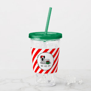クリスマスサンタクロースハットスカイテリア（シルバー） アクリルタンブラー