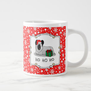 クリスマスサンタクロースハットスカイテリア(シルバー) ジャンボコーヒーマグカップ
