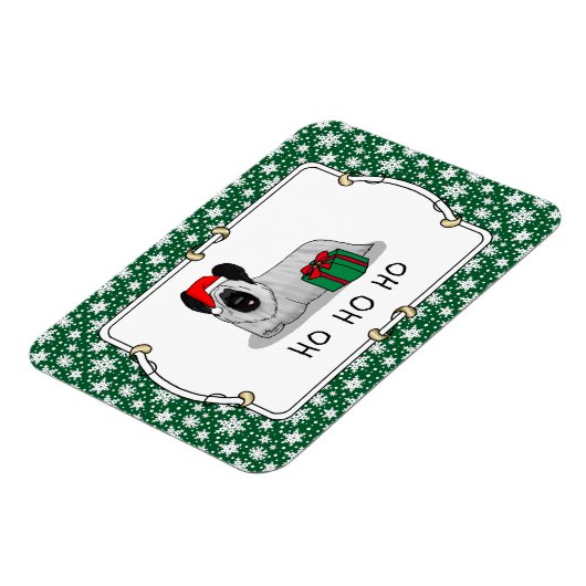 クリスマスサンタクロースハットスカイテリア(シルバー) マグネット (左側)