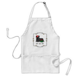 クリスマスサンタクロースハットスカイテリア(黒) スタンダードエプロン