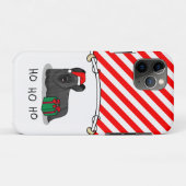クリスマスサンタクロースハットスカイテリア(黒) Case-Mate iPhoneケース (裏面(横))