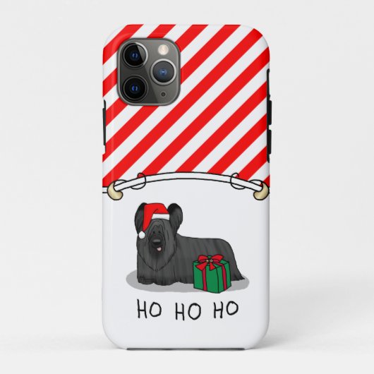 クリスマスサンタクロースハットスカイテリア(黒) Case-Mate iPhoneケース (裏面)