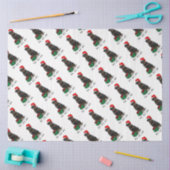 クリスマスサンタクロースハットロットワイラードッグおもしろい 薄葉紙 (クラフト)