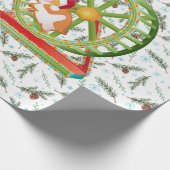 クリスマスサンタクロースハムスター ラッピングペーパー (角)