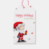 クリスマスサンタクロースパーソナライズされたプレゼント ギフトタグ (正面)