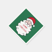 クリスマスサンタクロースパーティー紙 スタンダードカクテルナプキン (角)