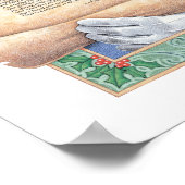 クリスマスサンタクロースプリント ポスター (角)