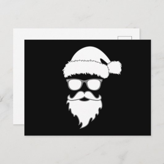 クリスマスサンタクロースメリーギフトおもしろいアイディア ポストカード (正面/裏面)