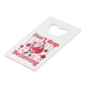 クリスマスサンタクロース信じズ クレジットカード栓抜き (裏面アングル)