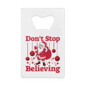 クリスマスサンタクロース信じズ クレジットカード栓抜き (裏面)