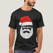 クリスマスサンタクロース信じ Tシャツ (正面)