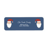 クリスマスサンタクロース差出人住所ラベル ラベル (正面)