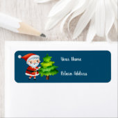 クリスマスサンタクロース差出人住所ラベル ラベル (インサイチュ)