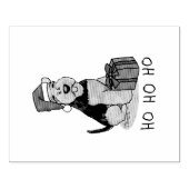 クリスマスサンタクロース帽子ウェルシュテリア犬かわいい ラバースタンプ (インプリント)