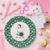 クリスマスサンタクロース帽子サモイドグッズ ペーパープレート (パーティー)