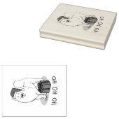 クリスマスサンタクロース帽子サモイドグッズ ラバースタンプ (押印)