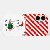 クリスマスサンタクロース帽子サモイドグッズ Case-Mate iPhoneケース (裏面 (横))