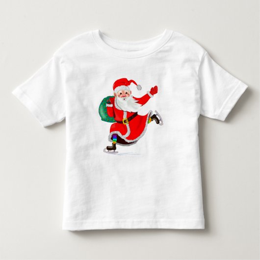 クリスマスサンタクロース幼児Tシャツ トドラーTシャツ (正面)