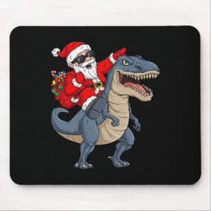 クリスマスサンタクロース恐竜Tレックス少年K マウスパッド