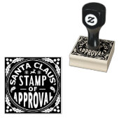 クリスマスサンタクロース承認のスタンプおもしろい ラバースタンプ (押印)