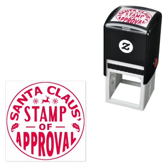 クリスマスサンタクロース承認のスタンプおもしろいv3 セルフインキングスタンプ (インサイチュ)