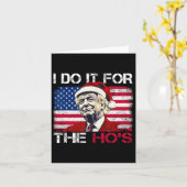 クリスマスサンタクロース私はHos Trump Xmのためにそれを行う カード (黄色い花)