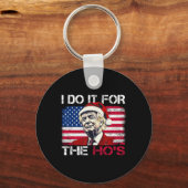 クリスマスサンタクロース私はHos Trump Xmのためにそれを行う キーホルダー (正面)