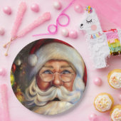 クリスマスサンタクロース紙プレート ペーパープレート (パーティー)