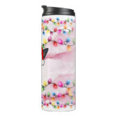 クリスマスサンタクロース羊飼い犬の頭 タンブラー (回転右)