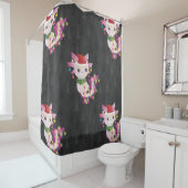 クリスマスサンタクロース軸索 シャワーカーテン (インサイチュ)