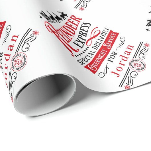 クリスマスサンタクロース配信ノースポール表現 ラッピングペーパー (ロールコーナー)