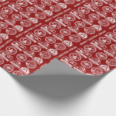 クリスマスサンタクロース配信ノースポール表現 ラッピングペーパー (角)