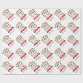 クリスマスサンタクロース配信ノースポール表現 ラッピングペーパー (フラット)