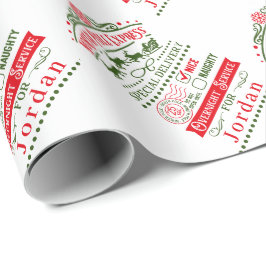 クリスマスサンタクロース配信ノースポール表現 ラッピングペーパー