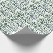 クリスマスサンタクロース配信ノースポール表現 ラッピングペーパー (角)