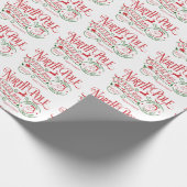 クリスマスサンタクロース配信ノースポール表現 ラッピングペーパー (角)