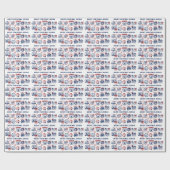 クリスマスサンタクロース配信ノースポール表現 ラッピングペーパー (フラット)